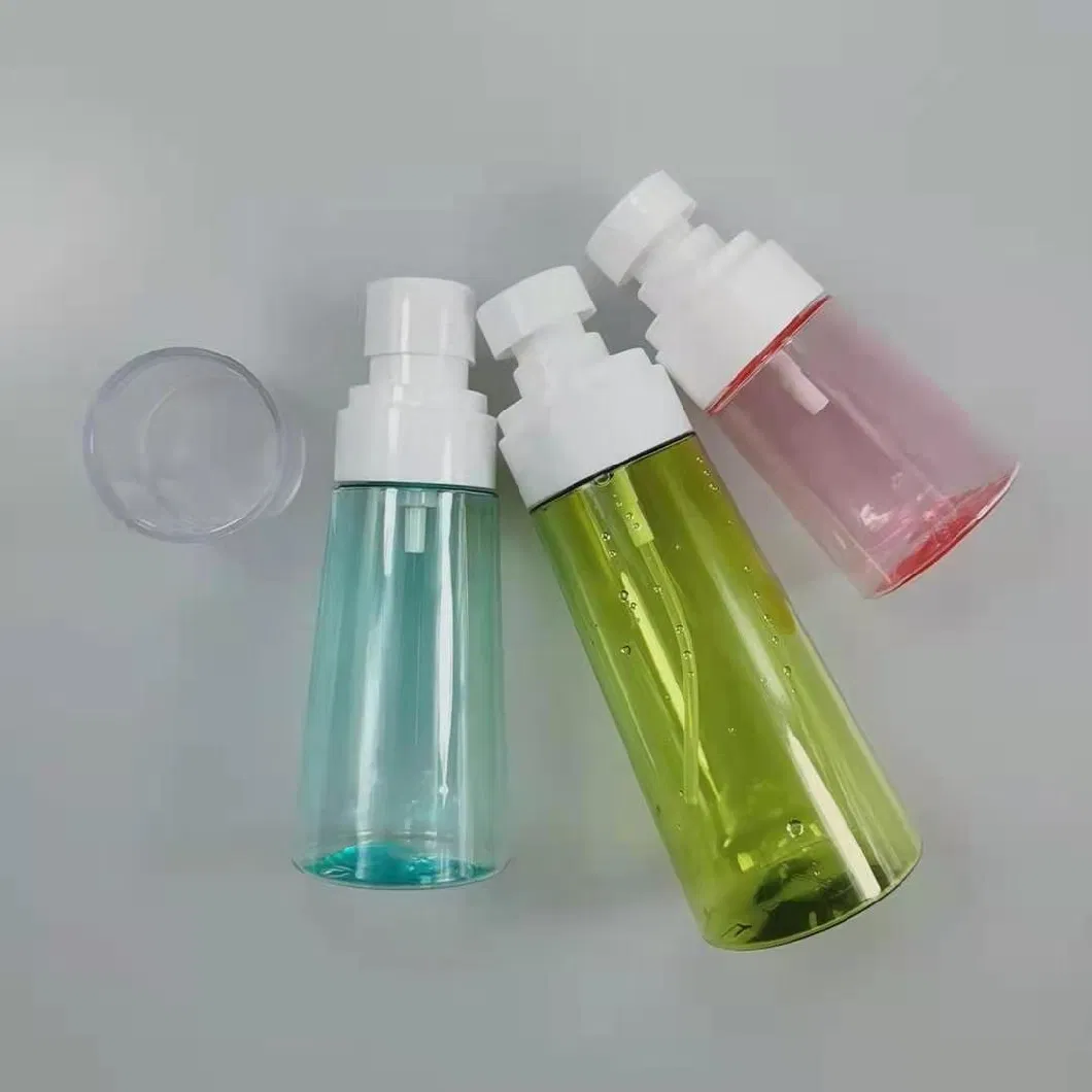 30ml 60ml 100ml PETG Transparent Clear Plastic Container Upg Perfume Bottle with Mist Sprayer &amp; Pump for Travel and Hand Sanitizer