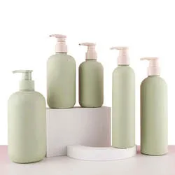 200ml 500ml 16oz Wheat HDPE Plastic Pump Shampoo Bottles for Body Wash