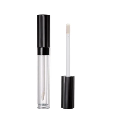 Fancy 10ml Clear Acrylic Lip Gloss Tube with Aluminum Cap